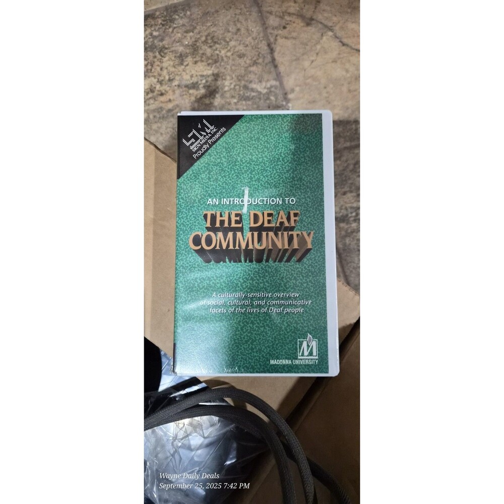 An Introduction to the Deaf Community VHS 1990s Educational Rare Sign Media